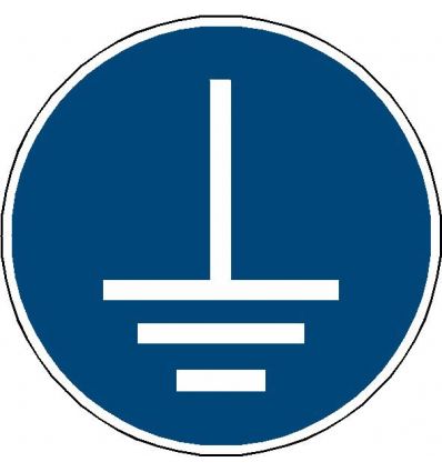 Panneau Mise à la terre obligatoire - M005