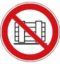 Panneau Ne pas encombrer - P023