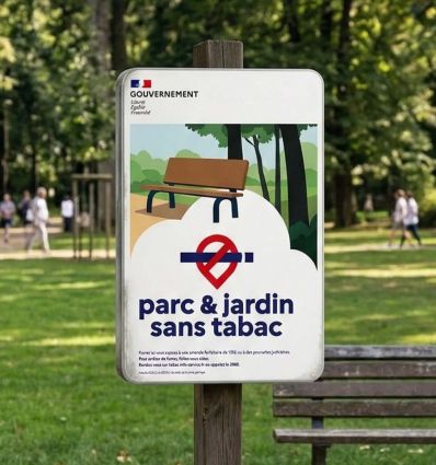 Panneau Parc et Jardin Sans Tabac