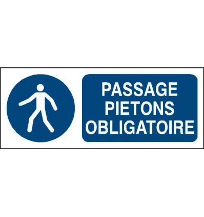 Panneau Passage piéton obligatoire