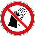 Panneau Port de gants interdit - P028