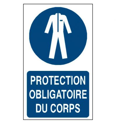 Panneau Port de vêtement de protection obligatoire