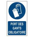 Panneau Port des gants de protection obligatoire