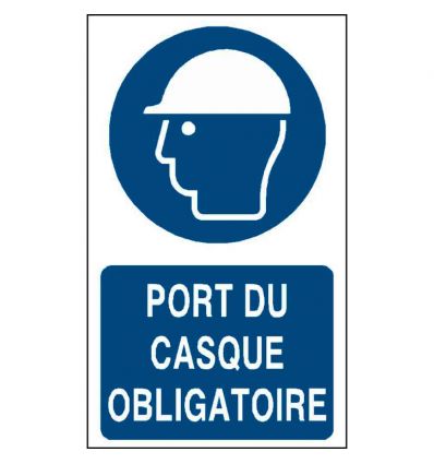 Panneau Port du casque obligatoire