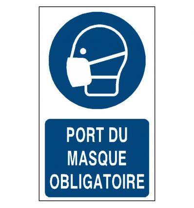 Panneau Port du masque obligatoire