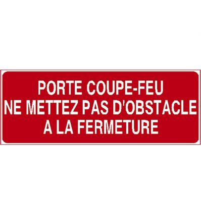 Panneau Porte coupe feu