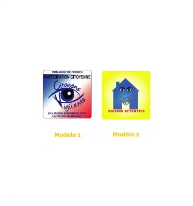 Panneau protection voisins attentifs