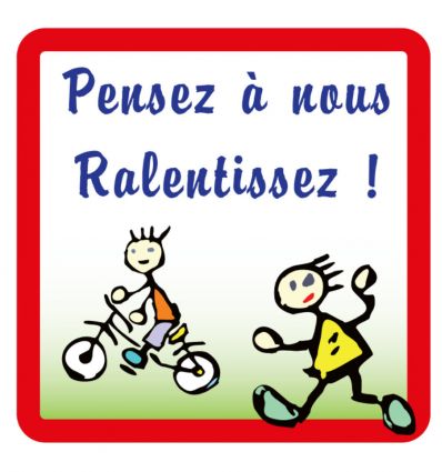 Panneau Prudence École Attention Enfants
