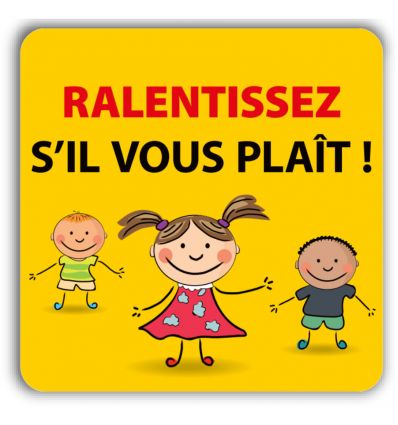 Panneau Prudence École Attention Enfants