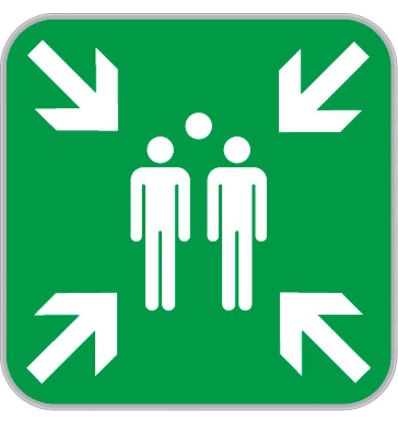 Panneau routier Point de rassemblement