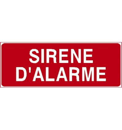 Panneau Sirène d’alarme