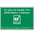 Panneau Site équipé d’un Défibrillateur