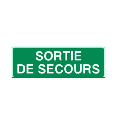 Panneau Sortie de secours Texte seul