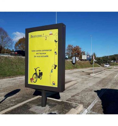 Panneau sucette extérieur