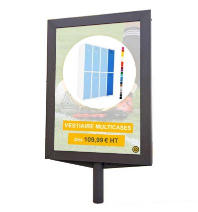Panneau sucette extérieur