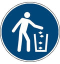 Panneau Utiliser la poubelle - M030