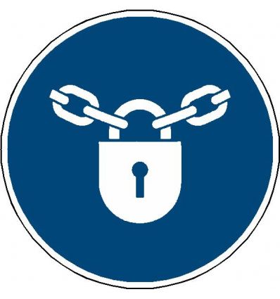 Panneau Verrouillage obligatoire - M028