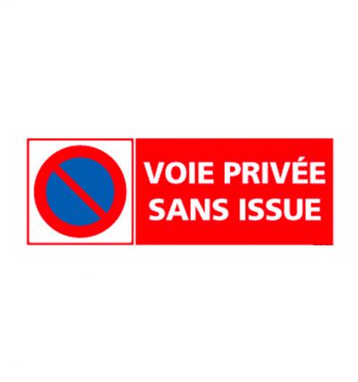 Panneau Voie privée sans issue