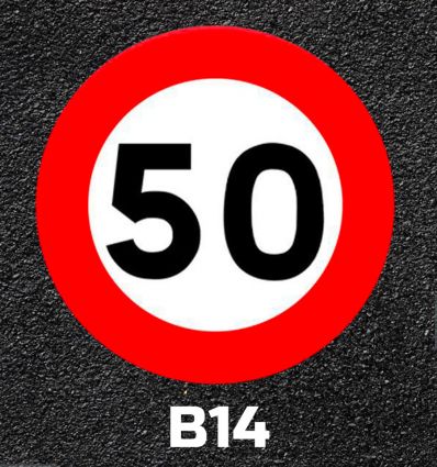 Panneaux routiers thermocollés de type B