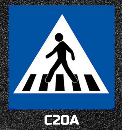 Panneaux routiers thermocollés de type C et CE