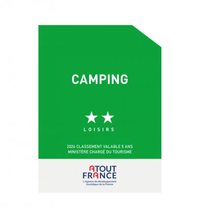 Panonceau classement camping tourisme ou loisirs