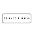 Panonceau M9z Horaires