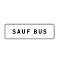 Panonceau M9z : Sauf bus