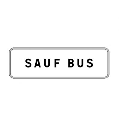 Panonceau M9z : Sauf bus