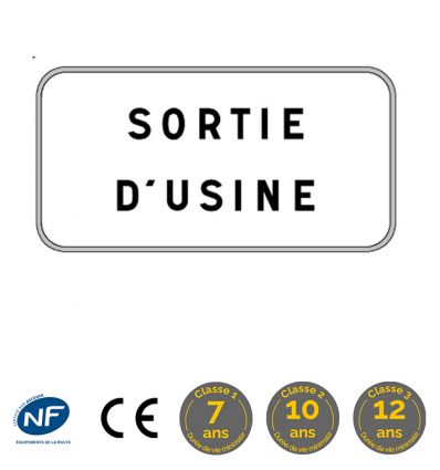 Panonceau M9z : Sortie d'usine