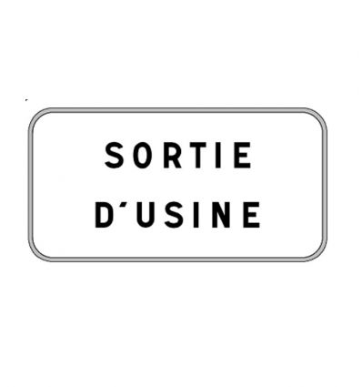 Panonceau M9z : Sortie d'usine