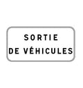 Panonceau M9z : Sortie de véhicules