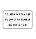 Panonceau M9z stationnement limité