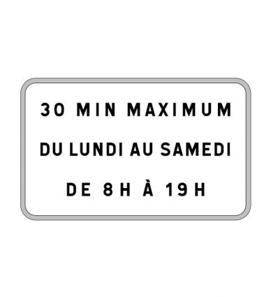 Panonceau M9z stationnement limité