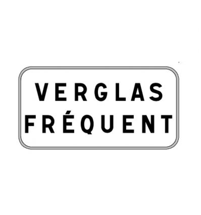 Panonceau M9z : Verglas fréquent