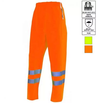 Pantalon de Pluie Haute Visibilité