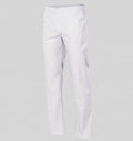 Pantalon médical blanc unisexe