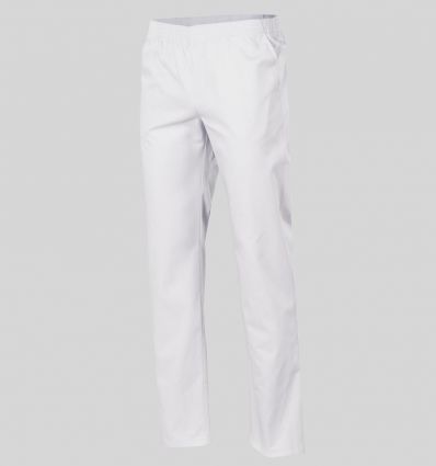 Pantalon médical blanc unisexe