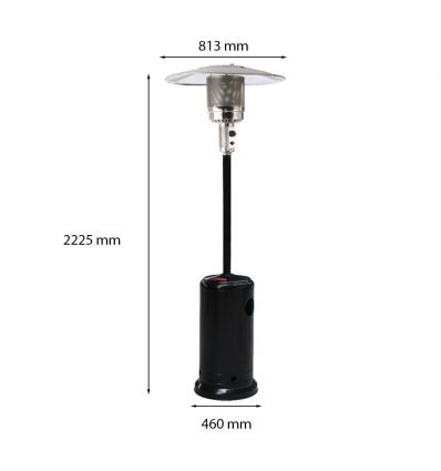 Parasol chauffant gaz professionnel