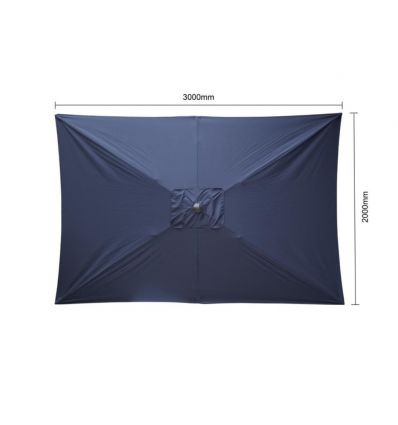 Parasol terrasse restaurant rectangulaire 3 x 2 m