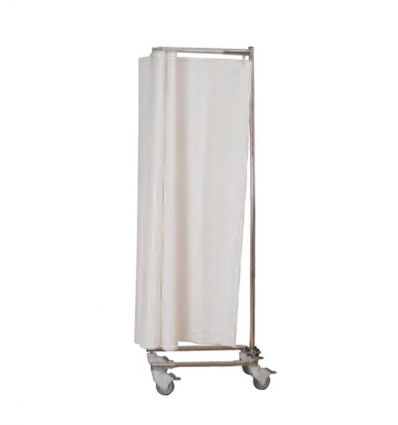 Paravent médical télescopique sur roulettes
