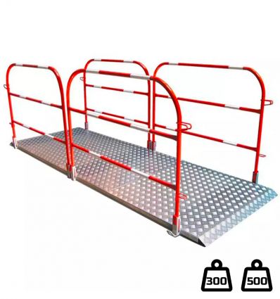 Passerelle de Chantier en Métal avec garde-corps
