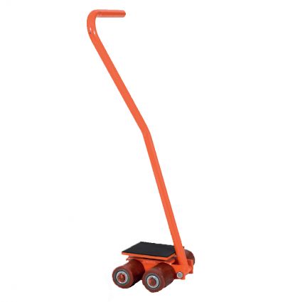 Patin rouleur pivotant 4 à 24 tonnes avec timon