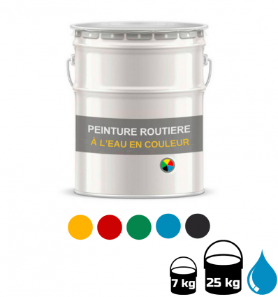 Peinture Routière à l’Eau en Couleur