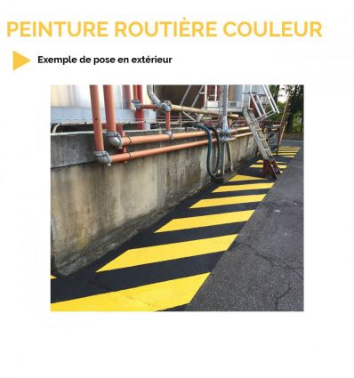 Peinture Routière Solvantée en Couleur sans toluène