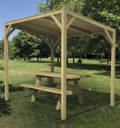 Pergola en Bois pour Espaces Publics