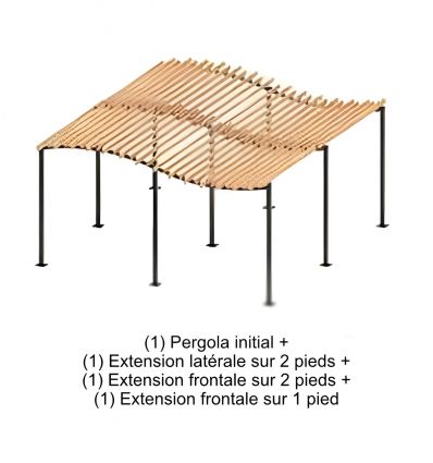 Pergola urbaine modulable