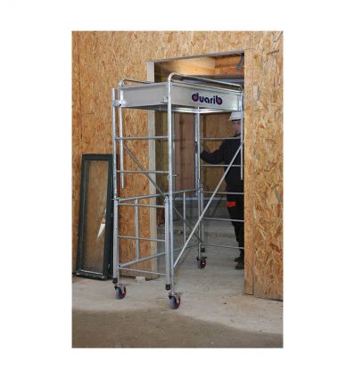 Petit échafaudage roulant en acier pliable de 3,8 m de hauteur de travail