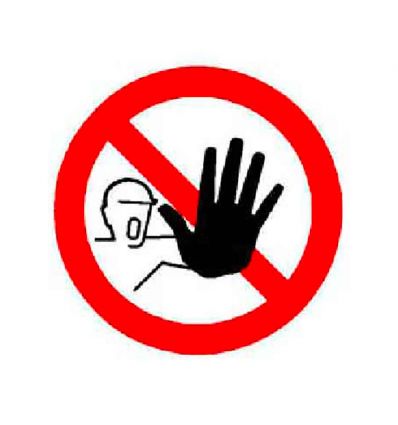 Pictogramme Accès interdit