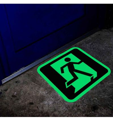 Pictogramme marquage au sol photoluminescent