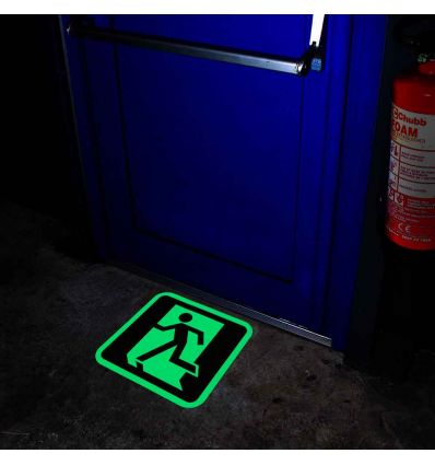 Pictogramme marquage au sol photoluminescent